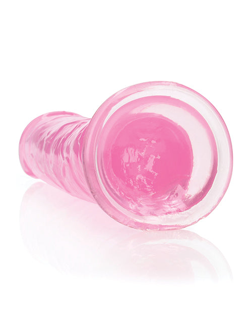 Shots Realrock Crystal Clear 9" Straight Dildo W/suction Cup - Pink - LUST Depot