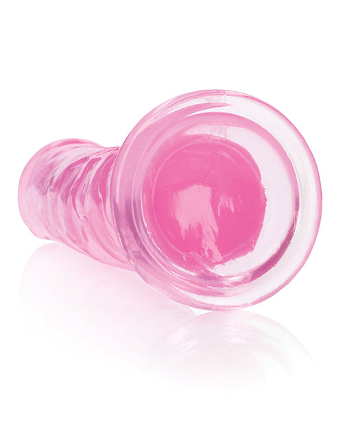 Shots Realrock Realistic Crystal Clear 11" Straight Dildo - Pink - LUST Depot