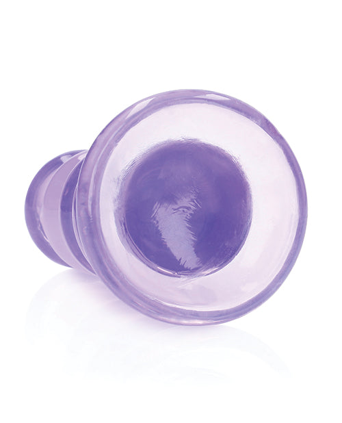 Shots Realrock Crystal Clear 5.5" Curvy Dildo/butt Plug - Purple - LUST Depot