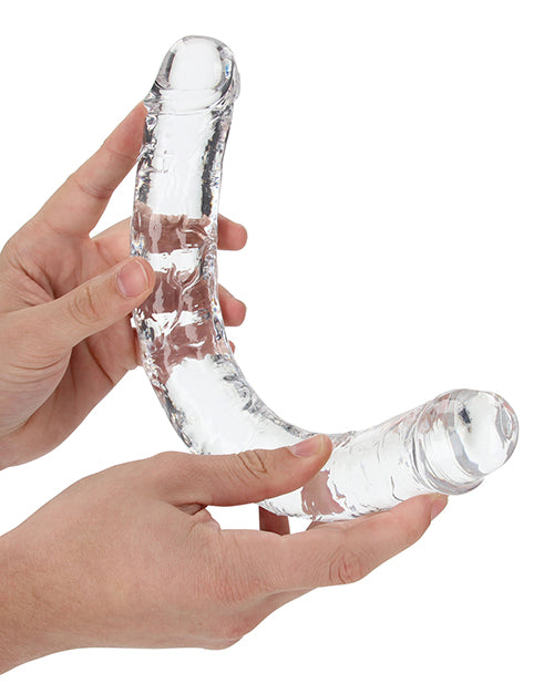 Shots Realrock Crystal Clear 14" Double Dildo - Transparent - LUST Depot