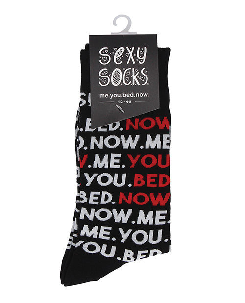 Shots Sexy Socks You, Me, Bed, Now  - Male - LUST Depot