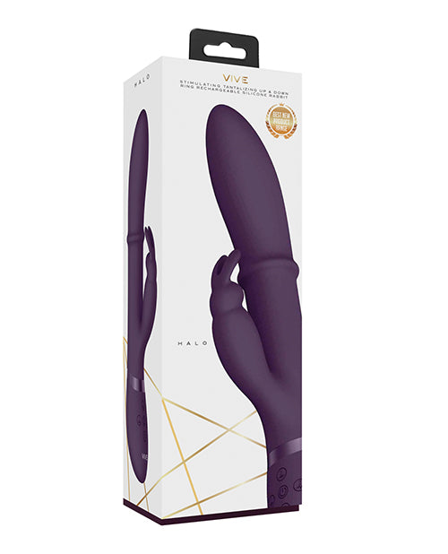 Shots Vive Halo Up & Down Ring G-spot Rabbit - Purple - LUST Depot