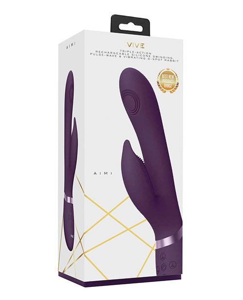 Shots Vive Aimi Pulse G-spot Rabbit- Purple - LUST Depot