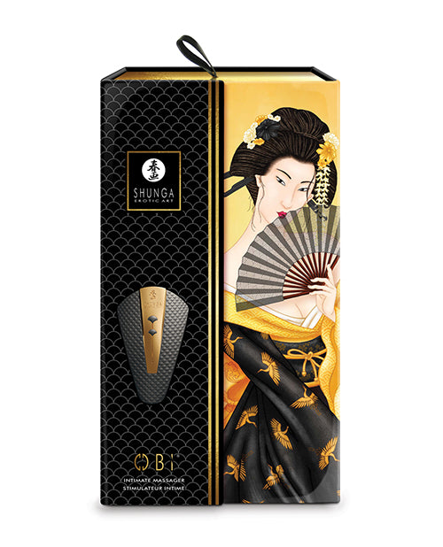 Shunga Obi Intimate Massager - Black - LUST Depot