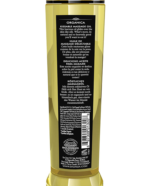 Shunga Organica Kissable Massage Oil - 8 Oz Maple Delight - LUST Depot