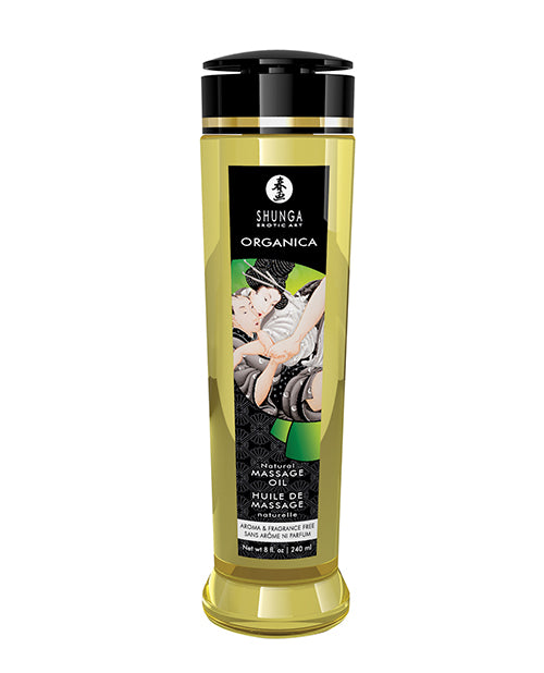 Shunga Organica Kissable Massage Oil - 8 Oz Natural - LUST Depot