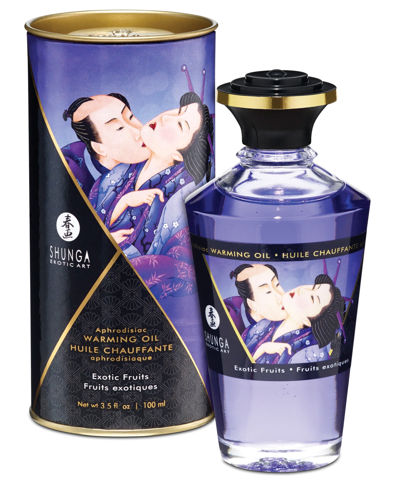 Shunga Warming Oil - 3.5 Oz Exotic Fruits - LUST Depot