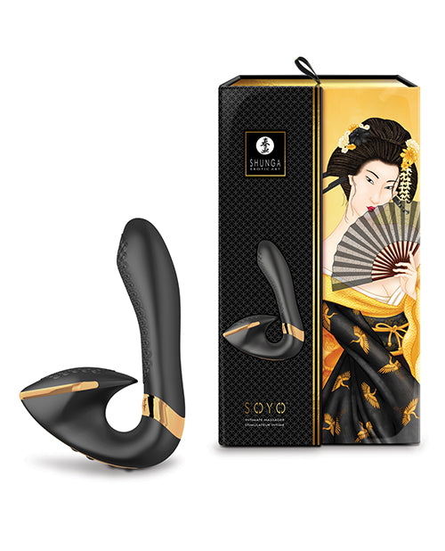 Shunga Soyo Intimate Massager - Black - LUST Depot