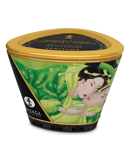 Shunga Massage Candle Zenitude - 5.7 Oz Exotic Green Tea - LUST Depot