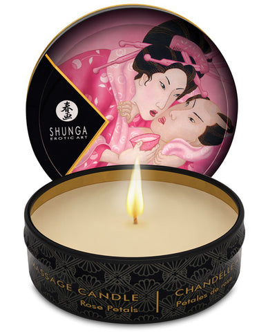 Shunga Aphrodisia Mini Candlelight Massage Candle - 1 Oz Roses