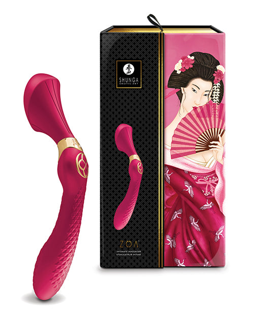 Shunga Zoa Intimate Massager - Raspberry - LUST Depot