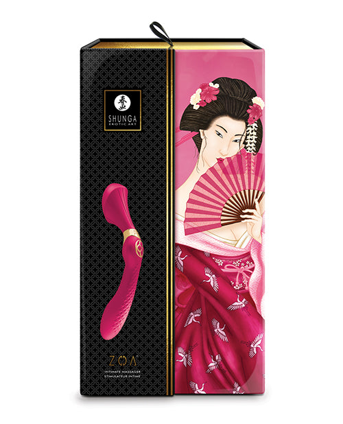 Shunga Zoa Intimate Massager - Raspberry - LUST Depot