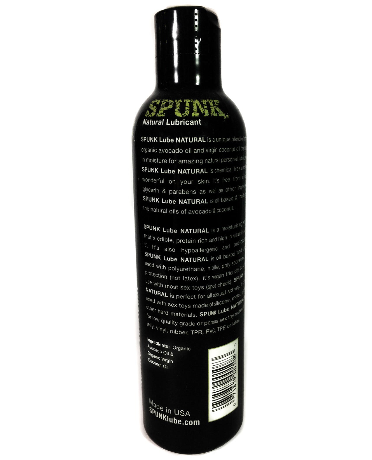 Spunk Natural Lube - 8 Oz - LUST Depot