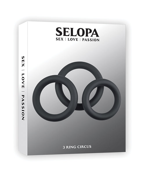 Selopa 3 Ring Circus - Black - LUST Depot