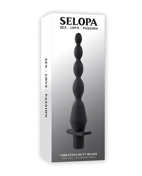 Selopa Vibrating Butt Beads - Black - LUST Depot