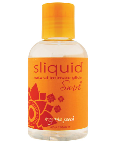 Sliquid Naturals Swirl Lubricant - 4.2 Oz Tangerine Peach