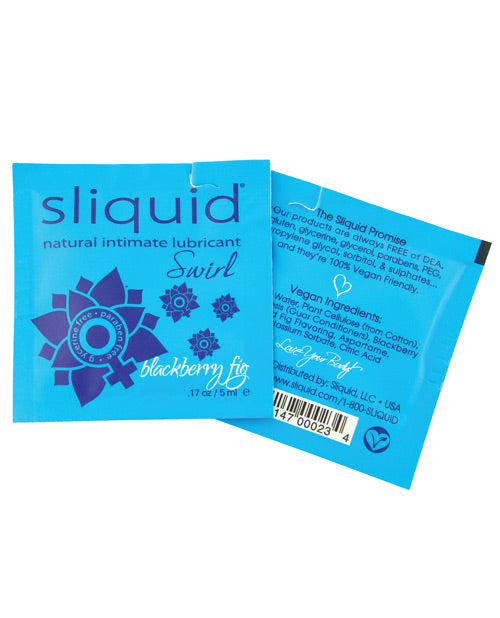 Sliquid Naturals Swirl Lubricant Pillow - .17 Oz Fig - LUST Depot