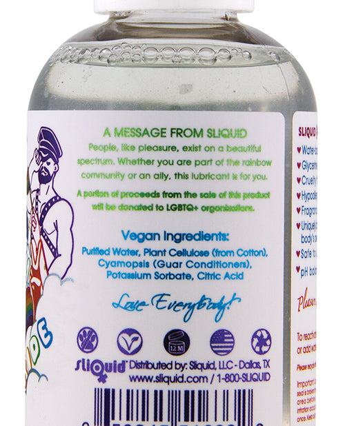 Sliquid Naturals Sparkle Pride Water Based Lube - 2 Oz - LUST Depot