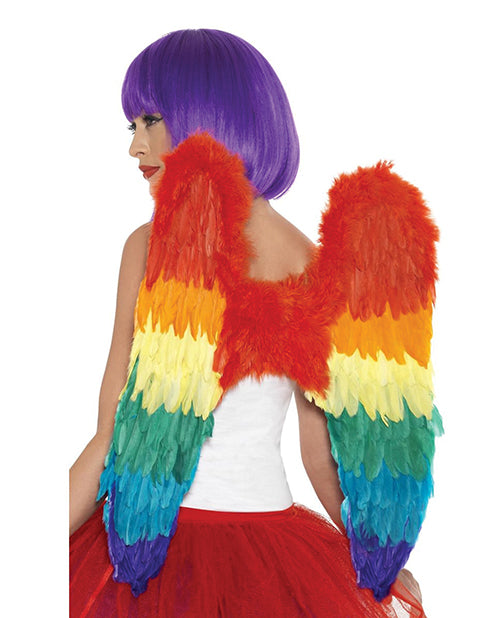 Rainbow Large Feather Wings - LUST Depot