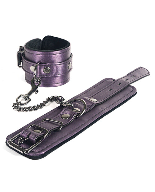 Spartacus Galaxy Legend Faux Leather Wrist Restraints - Purple - LUST Depot