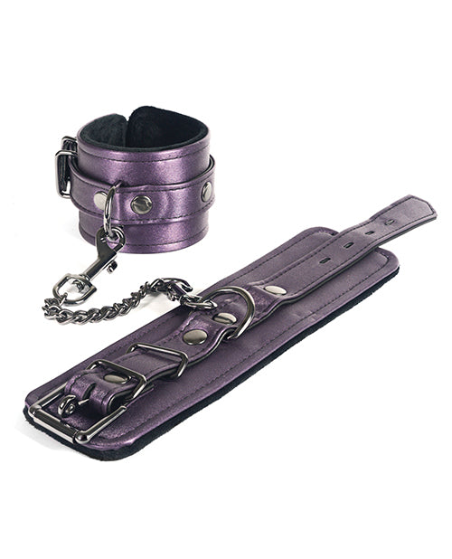 Spartacus Galaxy Legend Faux Leather Ankle Restraints - Purple - LUST Depot