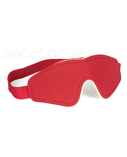 Spartacus Pu Blindfold W-plush Lining - Red - LUST Depot