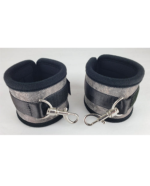 Spartacus Wrist Restraints - Neoprene Silver - LUST Depot