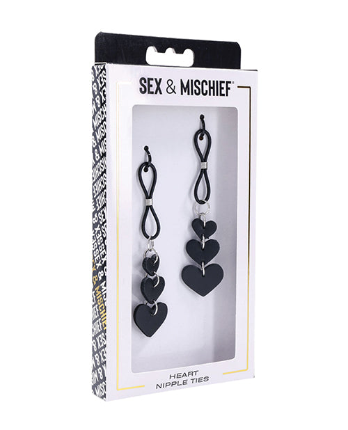 Sex & Mischief Heart Nipple Ties - LUST Depot