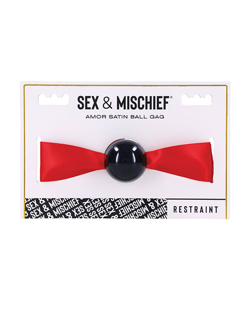 Sex & Mischief Amor Satin Ball Gag - LUST Depot