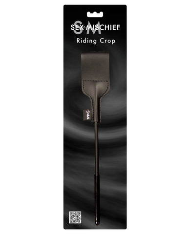 Sex & Mischief Riding Crop - Black