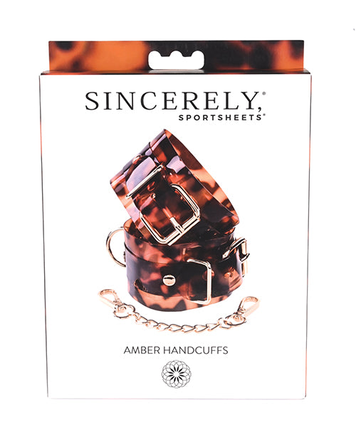 Sincerely Amber Hand Cuffs - LUST Depot