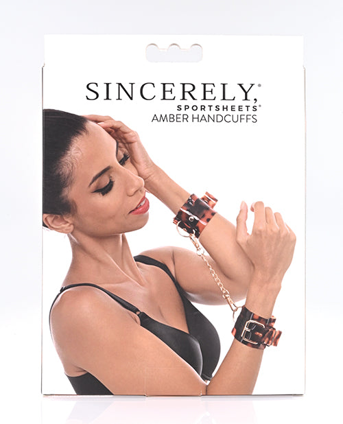 Sincerely Amber Hand Cuffs - LUST Depot