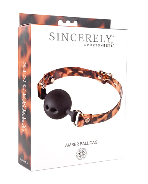 Sincerely Amber Ball Gag - LUST Depot