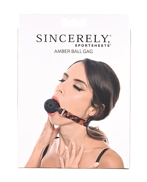 Sincerely Amber Ball Gag - LUST Depot