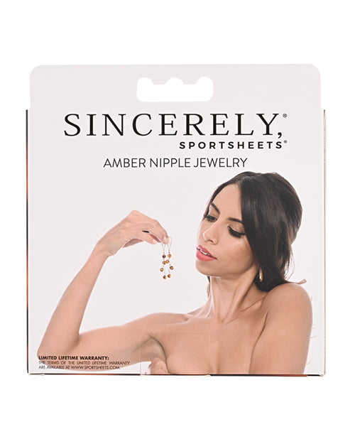 Sincerely Amber Nipple Jewelry - LUST Depot