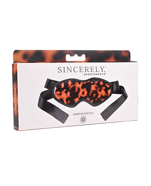 Sincerely Amber Blindfold - LUST Depot