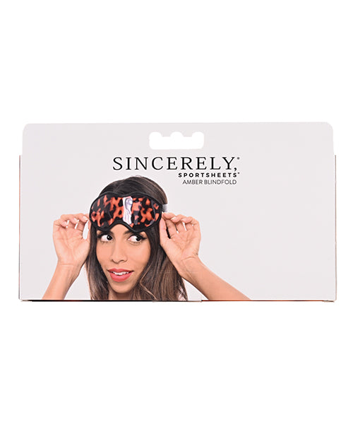 Sincerely Amber Blindfold - LUST Depot