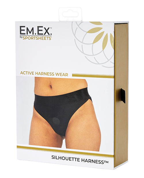 Sportsheets Em.ex. Silhouette Harness Xx-large - Black - LUST Depot