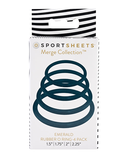 Sportsheets O Ring 4 Pack - Emerald - LUST Depot