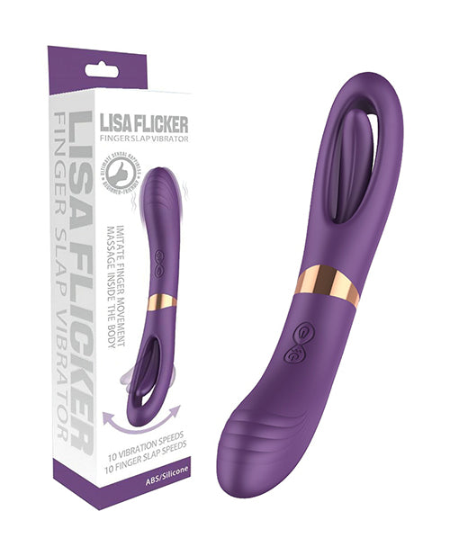 Lisa Flicking G-spot Vibrator - Purple - LUST Depot