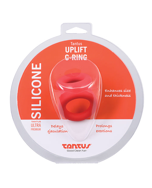 Tantus Uplift Silicone C Ring - Crimson - LUST Depot