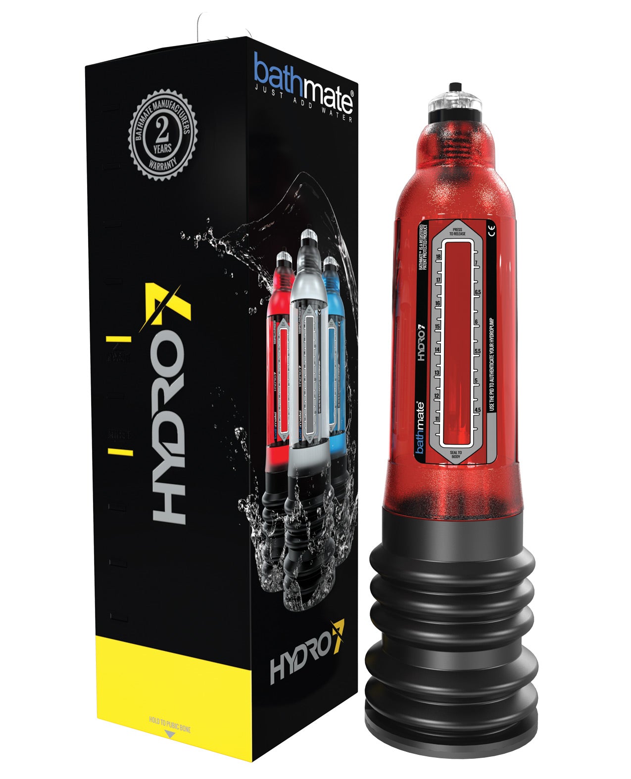 Bathmate Hydro 7 Hydropump - Red - LUST Depot