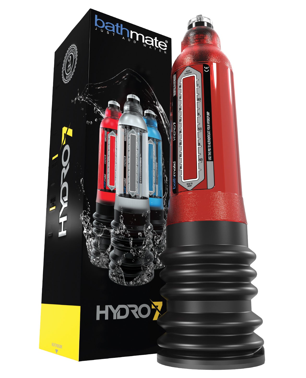 Bathmate Hydro 7 Hydropump - Red - LUST Depot