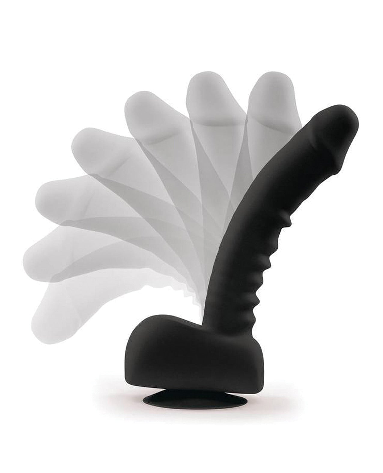 Uprize 8" Remote Control Autoerect Vibrating Dildo - Black - LUST Depot