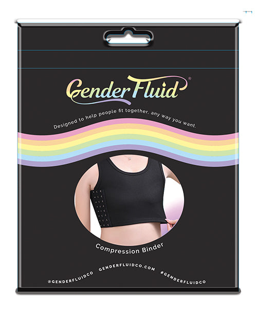 Gender Fluid Chest Compression Binder - M Black - LUST Depot