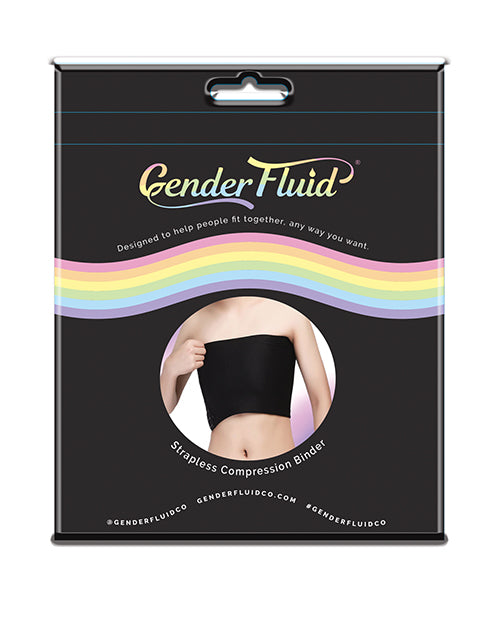 Gender Fluid Strapless Chest Compression Binder - XXL Black - LUST Depot