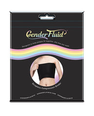 Gender Fluid Strapless Chest Compression Binder - XXL Black