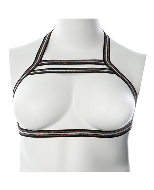 Gender Fluid Silver Lining Harness - S-l Black-silver - LUST Depot