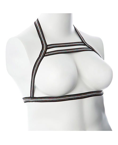 Gender Fluid Silver Lining Harness - S-l Black-silver - LUST Depot