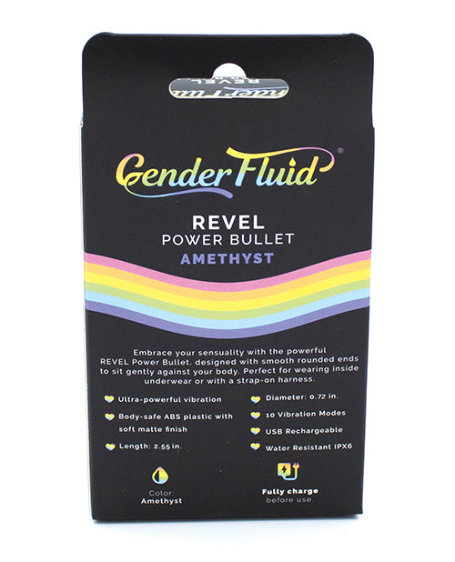 Gender Fluid Revel Power Bullet - Purple - LUST Depot